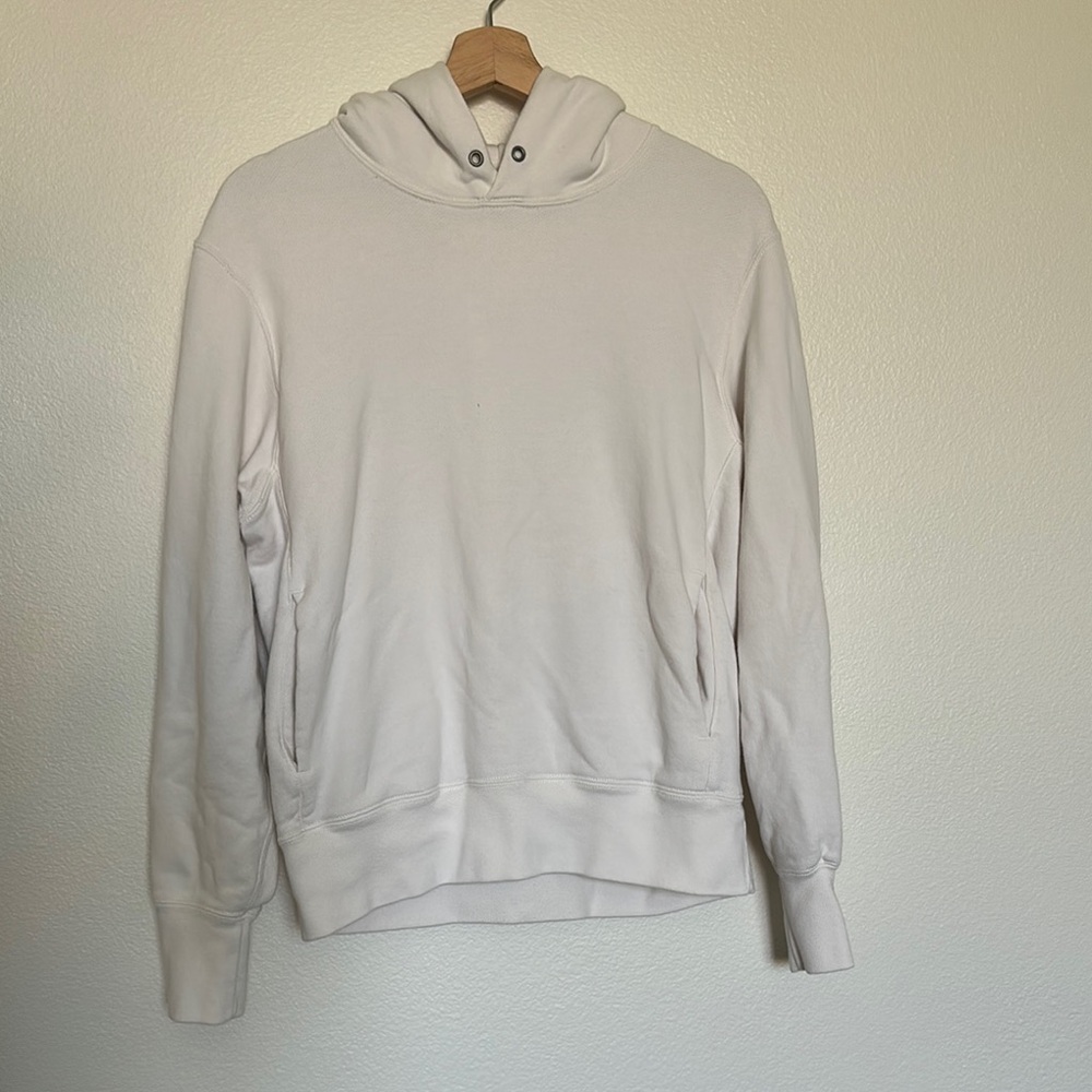 Uniqlo Men's Off-White Hoodie Sweater